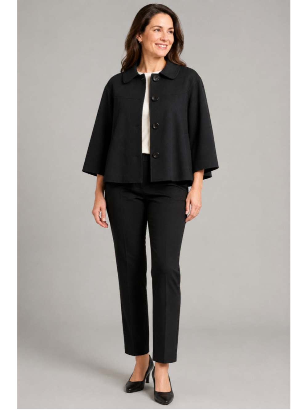 ECI New York Women’s Black Swing Jacket – Size XL